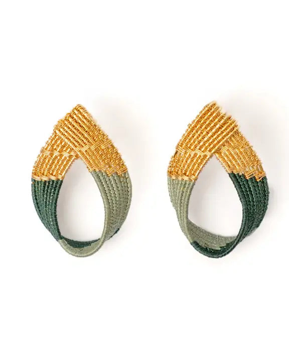 Twisted Loop - Handwoven Earrings