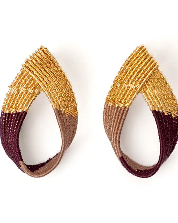 Twisted Loop - Handwoven Earrings