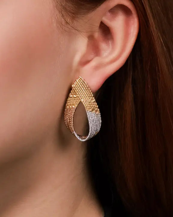 Twisted Loop - Handwoven Earrings