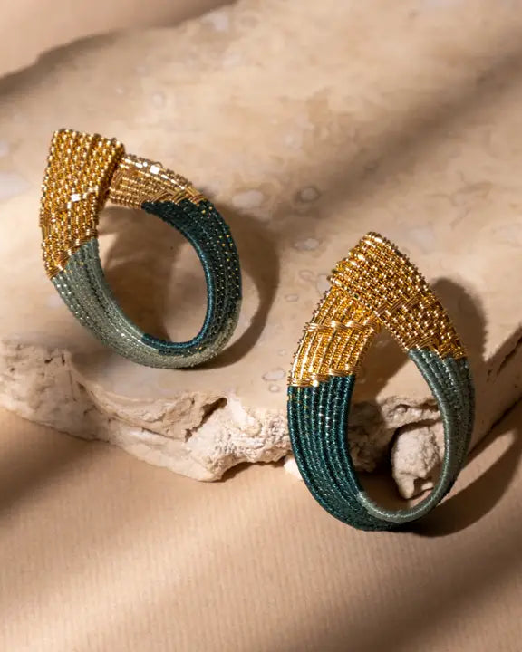 Twisted Loop - Handwoven Earrings