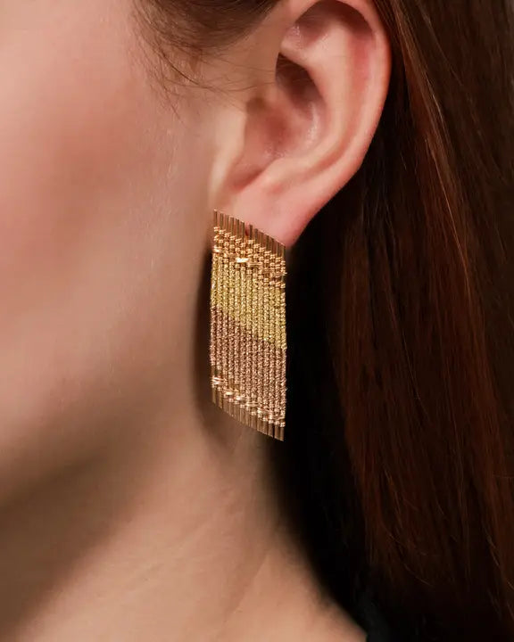 Angled - Handwoven Earrings